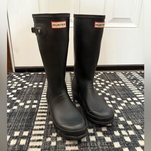 Big Kids Hunter Original Black Waterproof Rain Boots